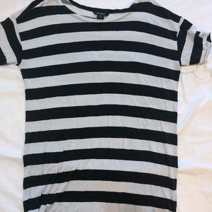 Monki Striped Oversized T-shirt Dress